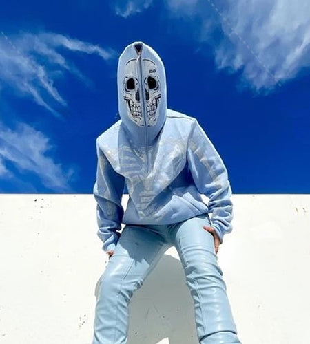 Skull Rhinestone Hoodie
